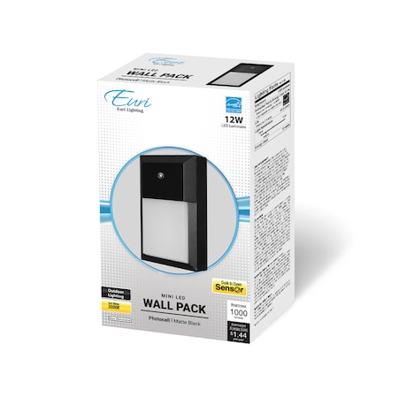 Euri Lighting LED WP P-cell Non-dim/ES EOL-WL03BLK-1230e